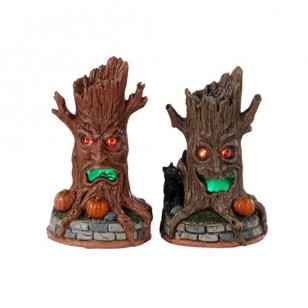 HAUNTED TREE TRUNKS, SET OF 2, B/O (4.5V) HAUNTED TREE TRUNKS, SET OF 2, B/O (4.5V)