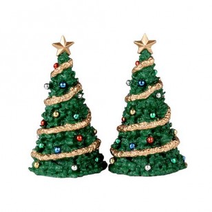 CLASSIC CHRISTMAS TREE, SET OF 2