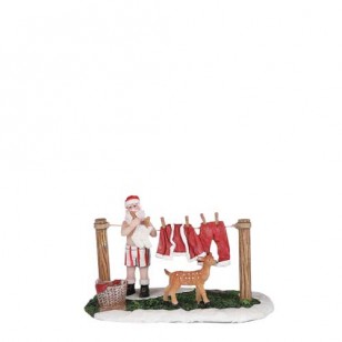 Santa's Washes His Laundry - l12,5xw8xh7,5cm