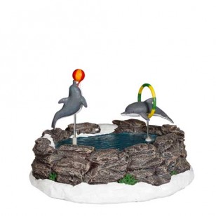 Jumping Dolphins, Battery Operated, Adapter Ready, h15cm