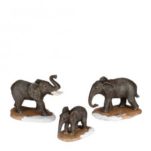 Elephant Family, Set of 3 - h8cm