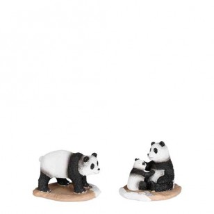 Panda Family, Set of 2 -h5cm
