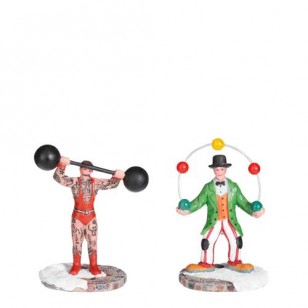 Circus Artists, Set of 2 - h8.5cm