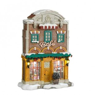 The Village Cafe, Facade, Battery Operated, Adapter Ready, h26cm