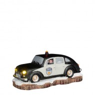 Police Car, Battery Operated, Adapter Ready - h6cm