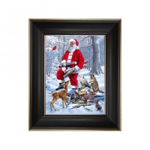 Santa In Forest 6 x 8"