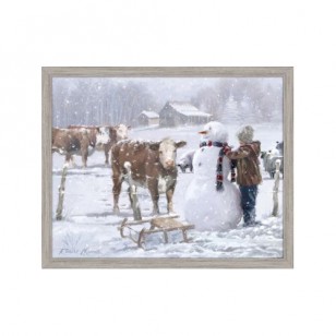 Winter Farm 22 X 28"