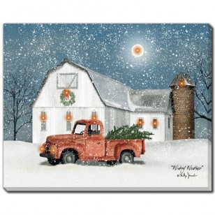 Wintry Weather 16 x 20", LED Lighted