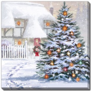 The White House 16 x 16", LED Lighted