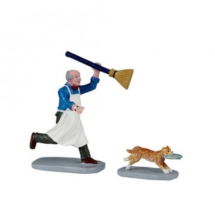 FELINE FISH THIEF, SET OF 2 FELINE FISH THIEF, SET OF 2