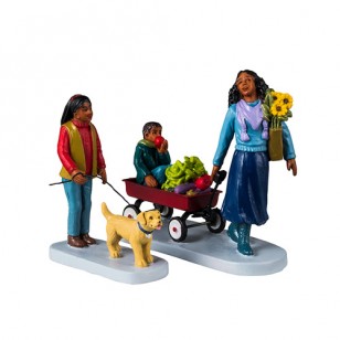 FARMER'S MARKET SATURDAY, SET OF 2