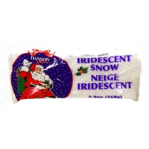 169G BAG IRIDESCENT SNOW | Christmas Village Shop